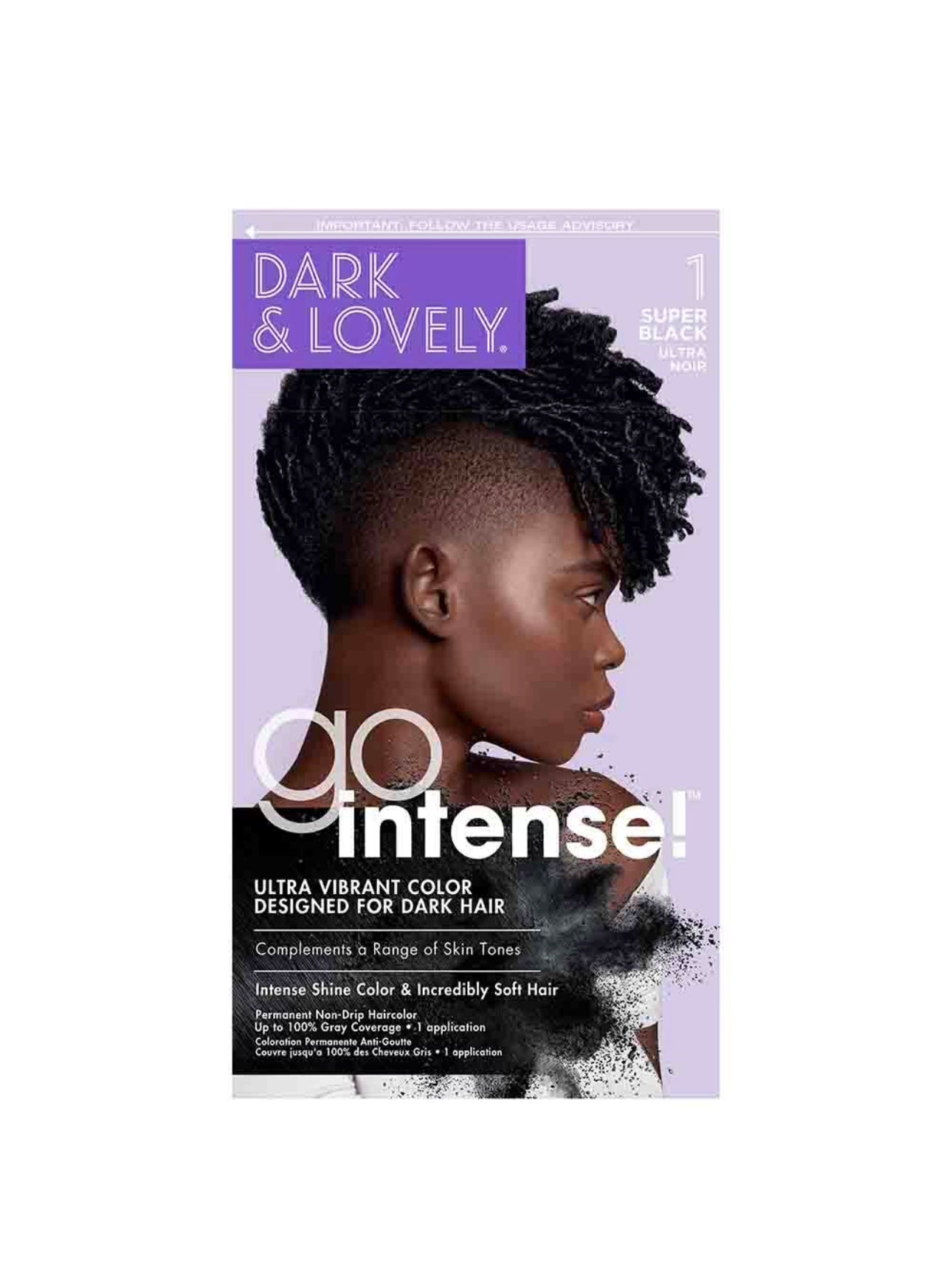 Dark And Lovely Go Intense Ultra Vibrant Color - Super Black 1