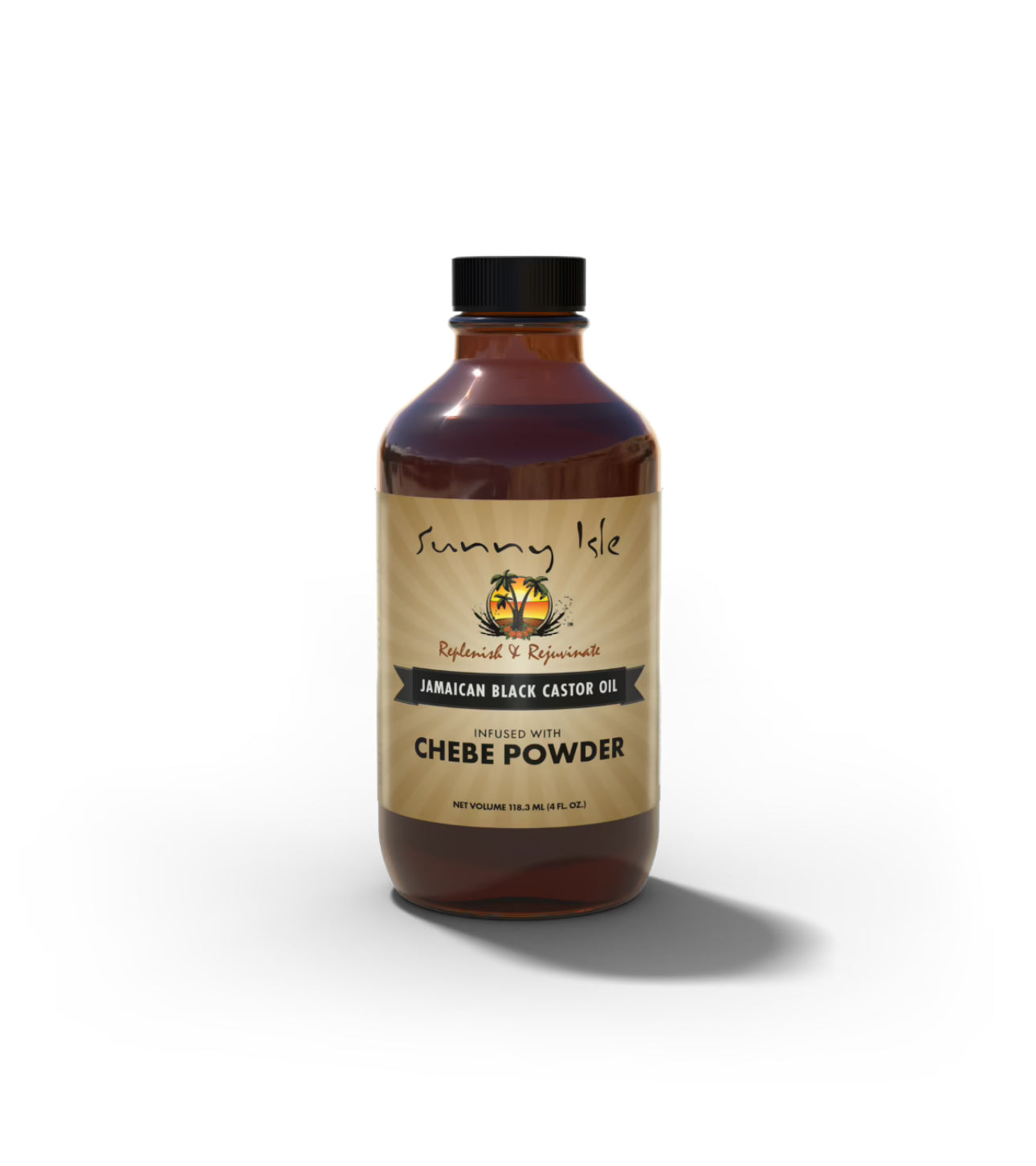 Sunny Isle Jamaican Black Castor Oil Infused With Chebe Powder 4oz
