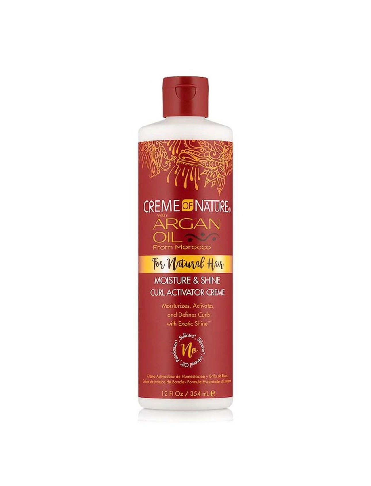 Creme Of Nature Argan Oil For Natural Hair Moisture & Shine Curl Activator Creme 354ml